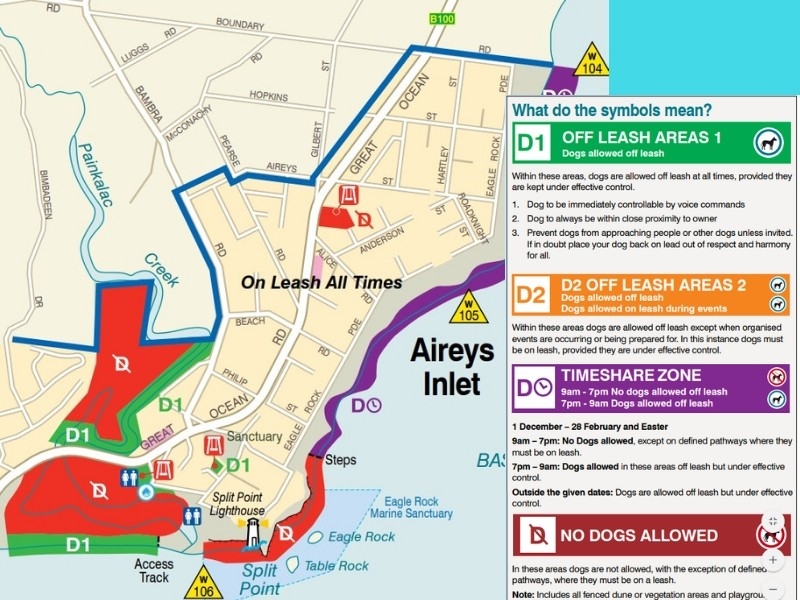 Aireys Inlet clifftop walk Walking Maps
